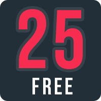 25 gratis