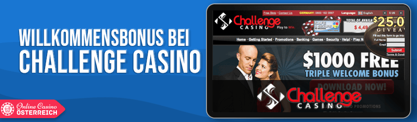 challenge casino bonus